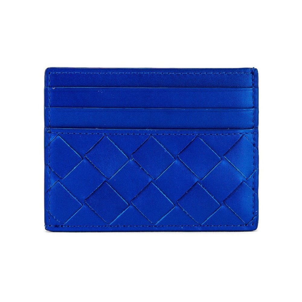 NWT Bottega Veneta Cobalt Blue Credit Card Case